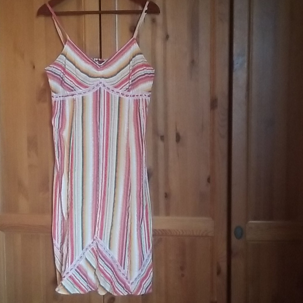 Stripped coral  summer dress